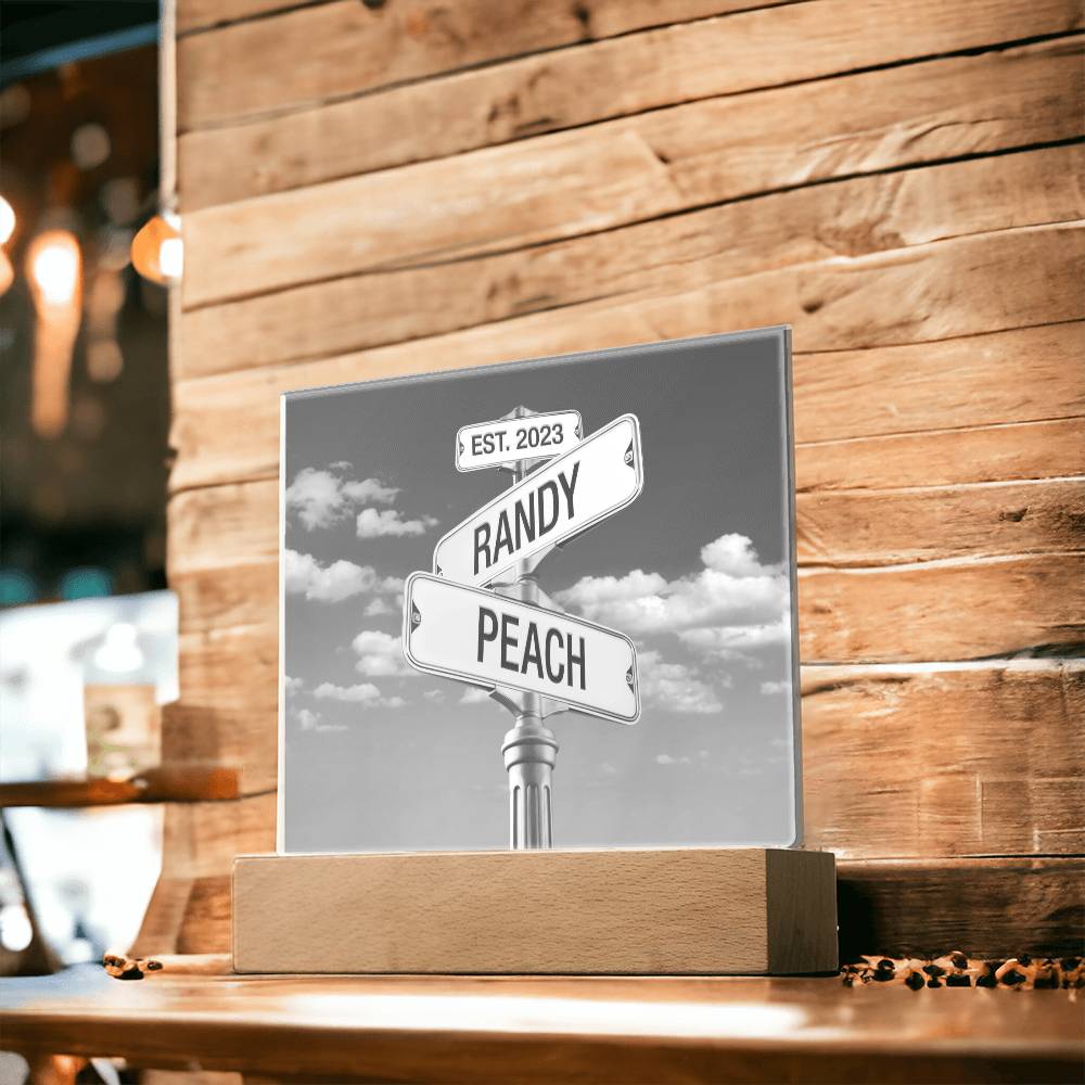 Corner of You and Me - Personalized Anniversary Plaque