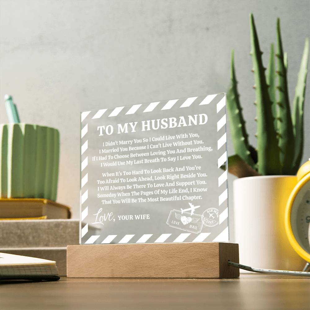 Love Letter Keepsake To My Husband From Wife