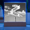 Corner of You and Me - Personalized Anniversary Plaque