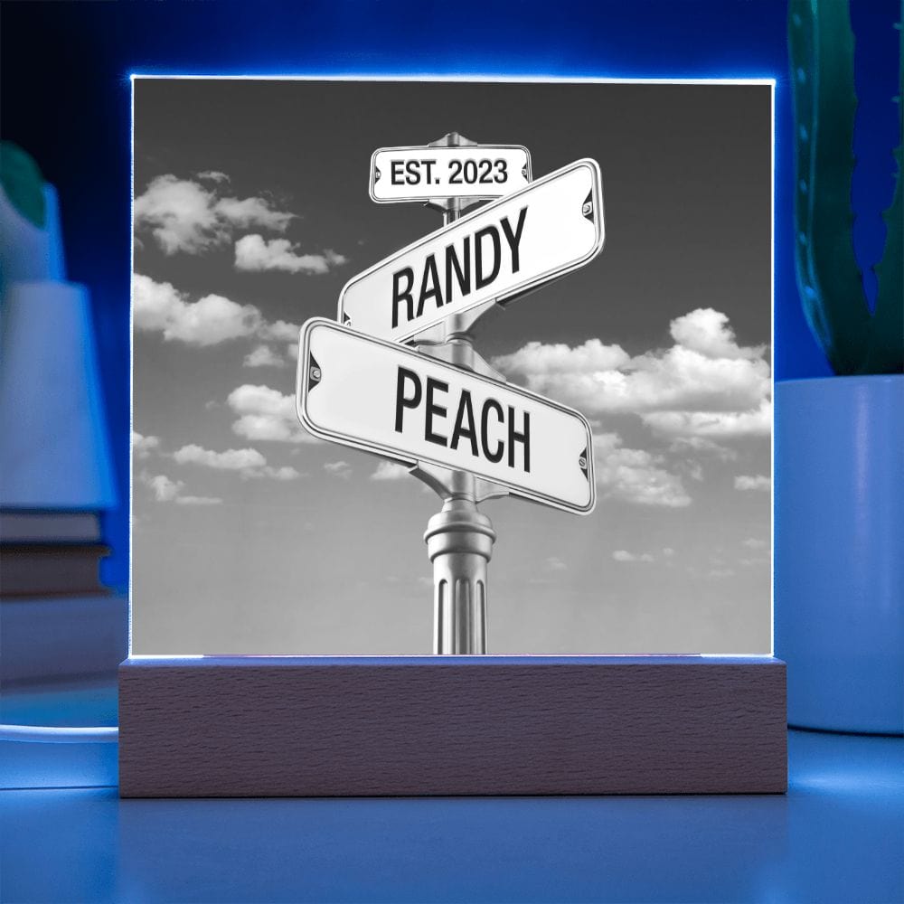Corner of You and Me - Personalized Anniversary Plaque