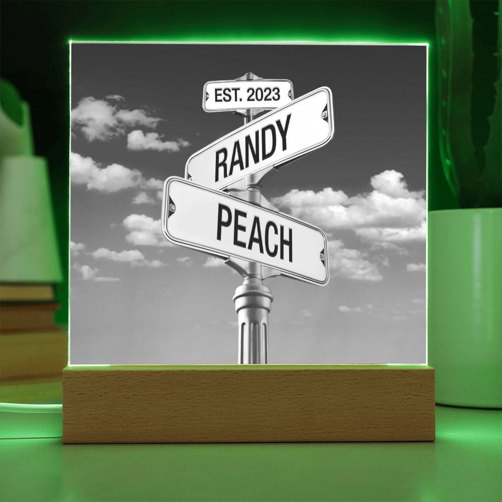 Corner of You and Me - Personalized Anniversary Plaque