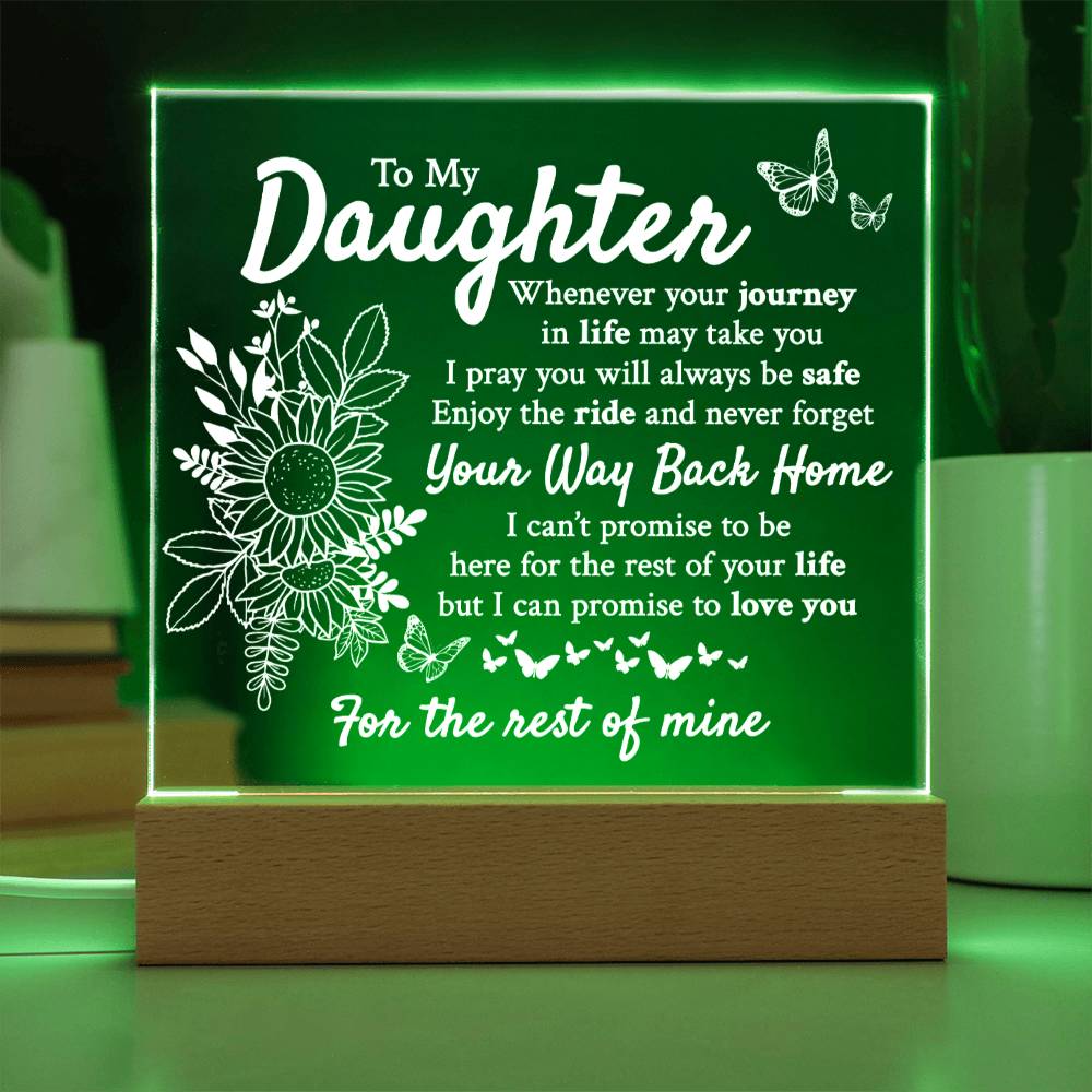 Way Back Home | To My Daughter Keepsake Light