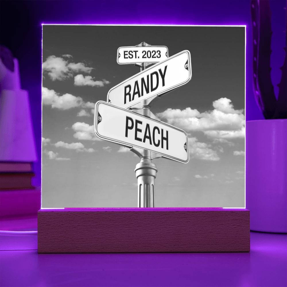 Corner of You and Me - Personalized Anniversary Plaque
