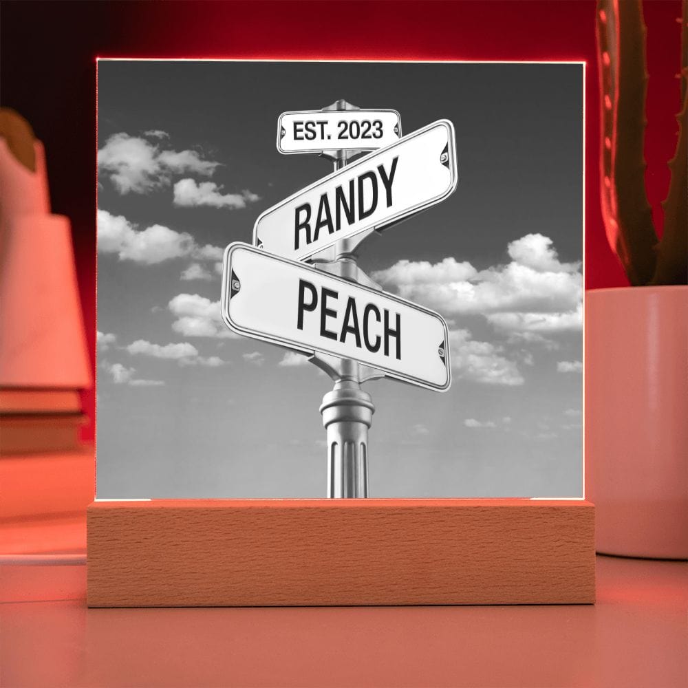 Corner of You and Me - Personalized Anniversary Plaque