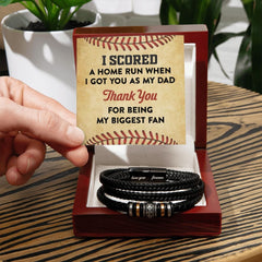 I Scored A Home Run | Dad Bracelet