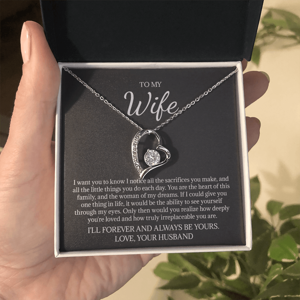 Heart Of The Family To My Wife Necklace