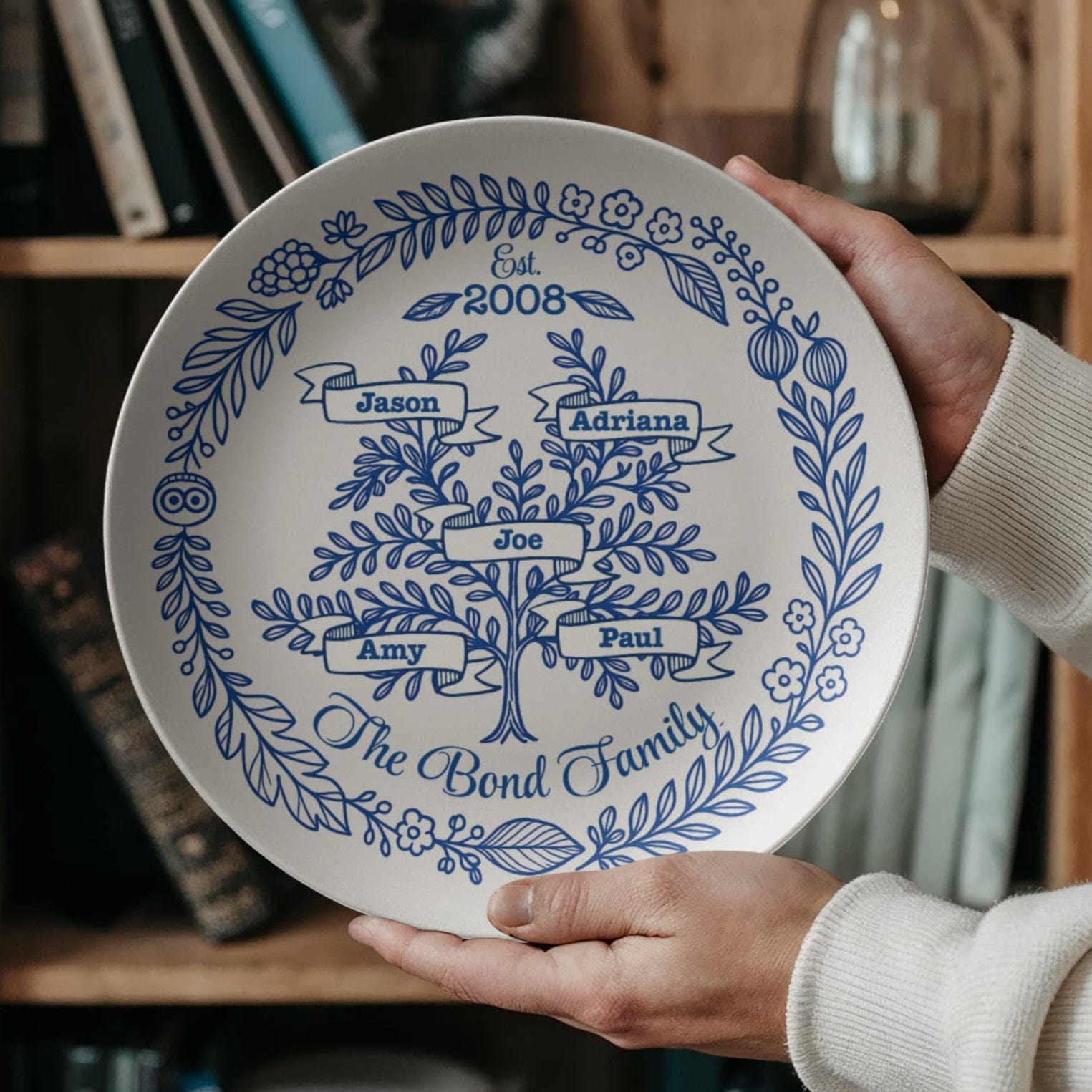 Personalized Family Tree Premium Polymer Plate