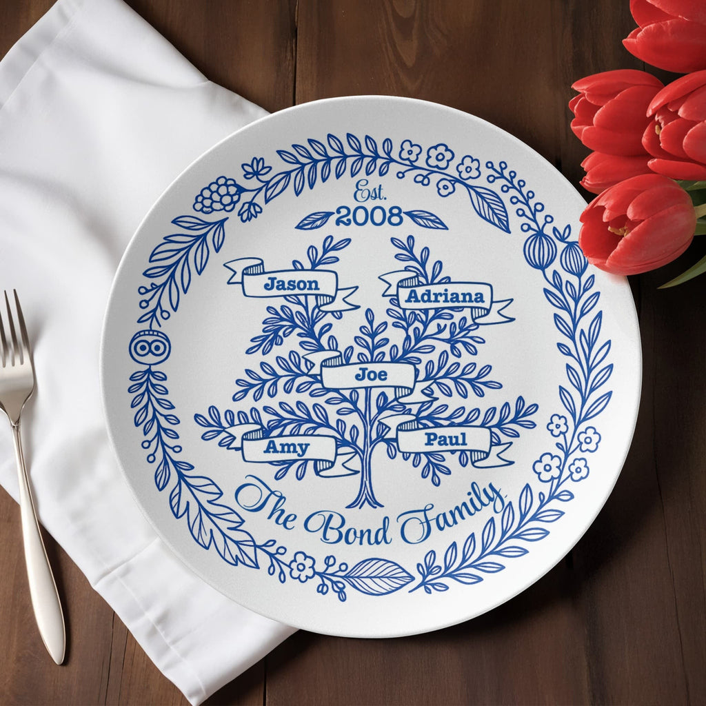 Personalized Family Tree Premium Polymer Plate