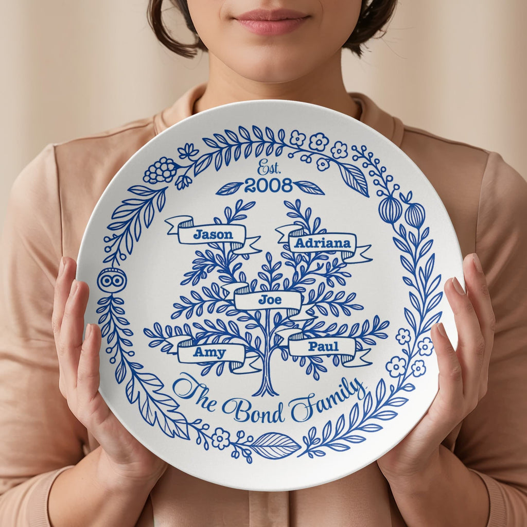 Personalized Family Tree Premium Polymer Plate