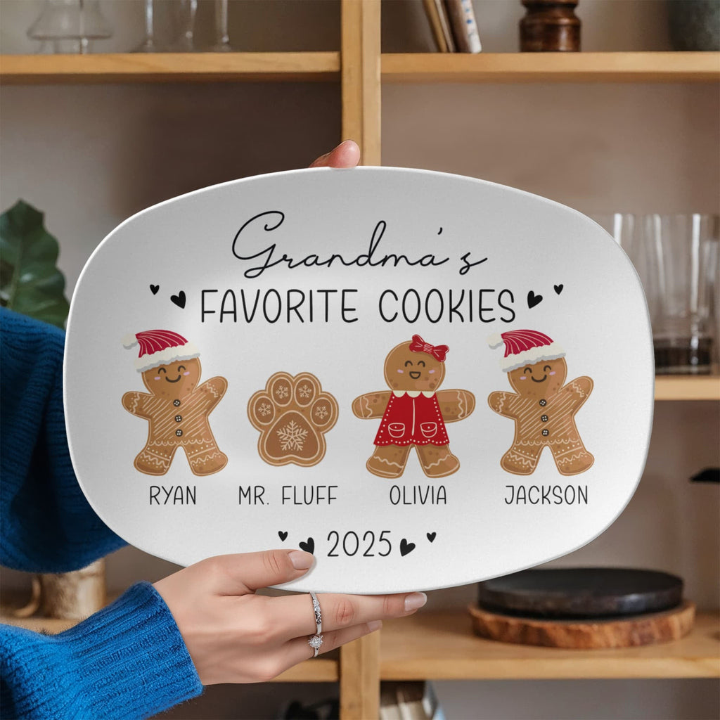 Personalized Grandma Mom Favorite Cookies Premium Polymer Plate