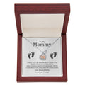 Until I Can Meet You | Mom To Be Baby Feet Necklace