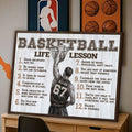 Basketball Life Lessons Personalized Canvas Sports Room