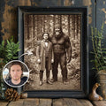 My Buddy Bigfoot - Vintage Custom Poster and Canvas