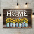 What We Love Most About Our Home | Custom Family Names Canvas