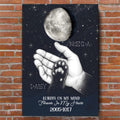 Always On My Mind Custom Moon Phase Pet Memorial Canvas
