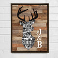 Custom Deer Photo Collage Canvas