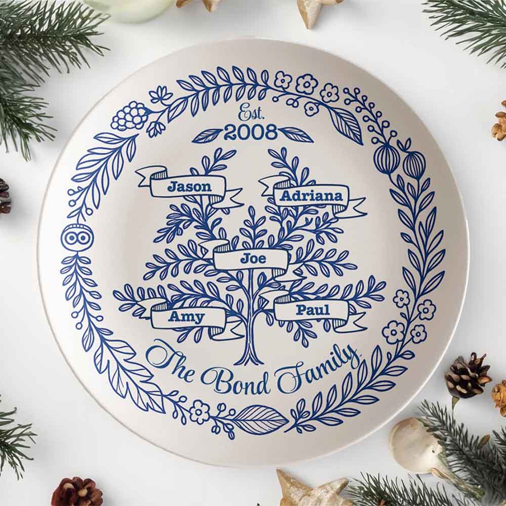 Personalized Family Tree Premium Polymer Plate