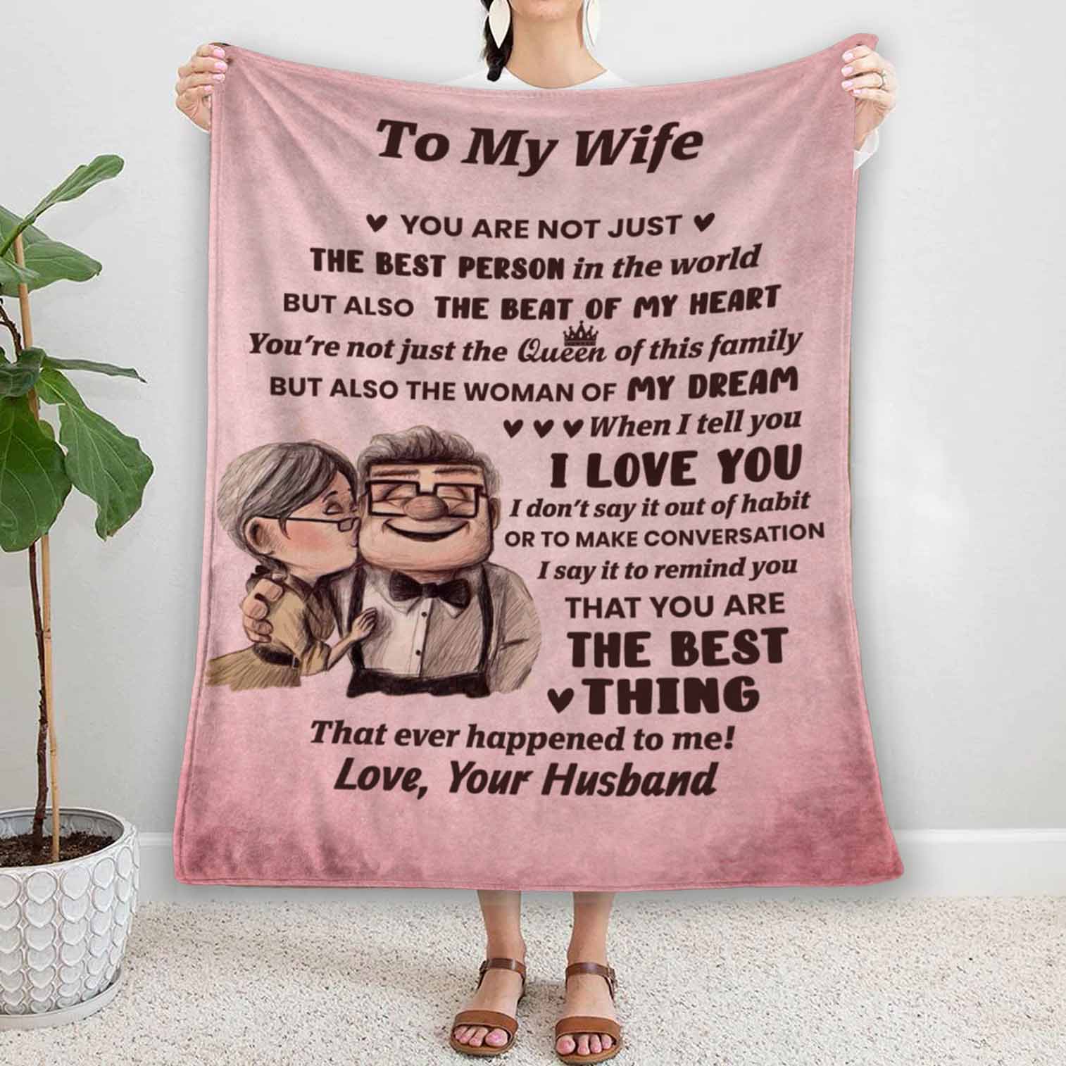 The Best Person In The World | To My Wife Cozy Blanket
