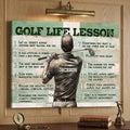 Golf Life Lesson Custom Inspiration Canvas