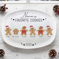 Personalized Grandma Mom Favorite Cookies Premium Polymer Plate