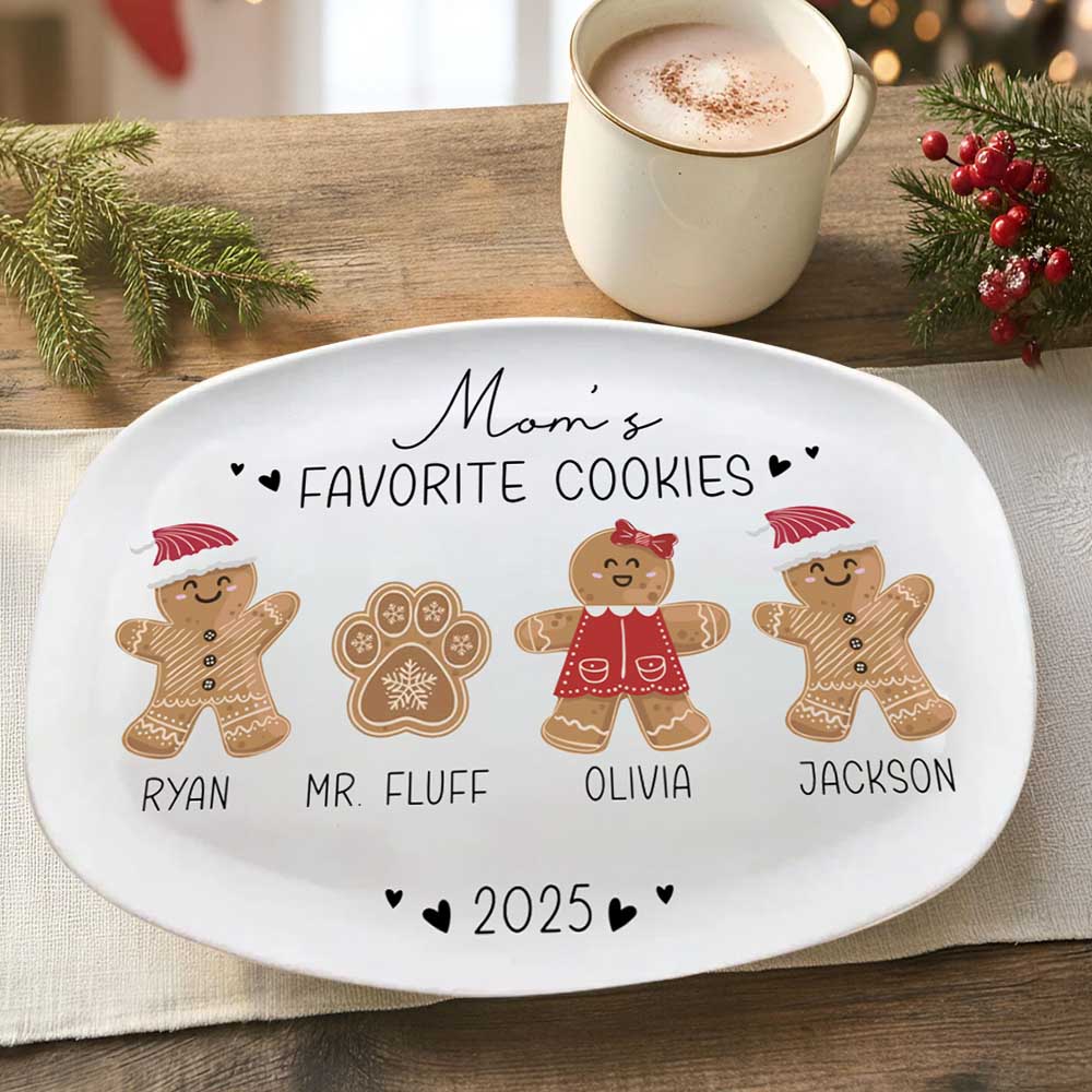 Personalized Grandma Mom Favorite Cookies Premium Polymer Plate