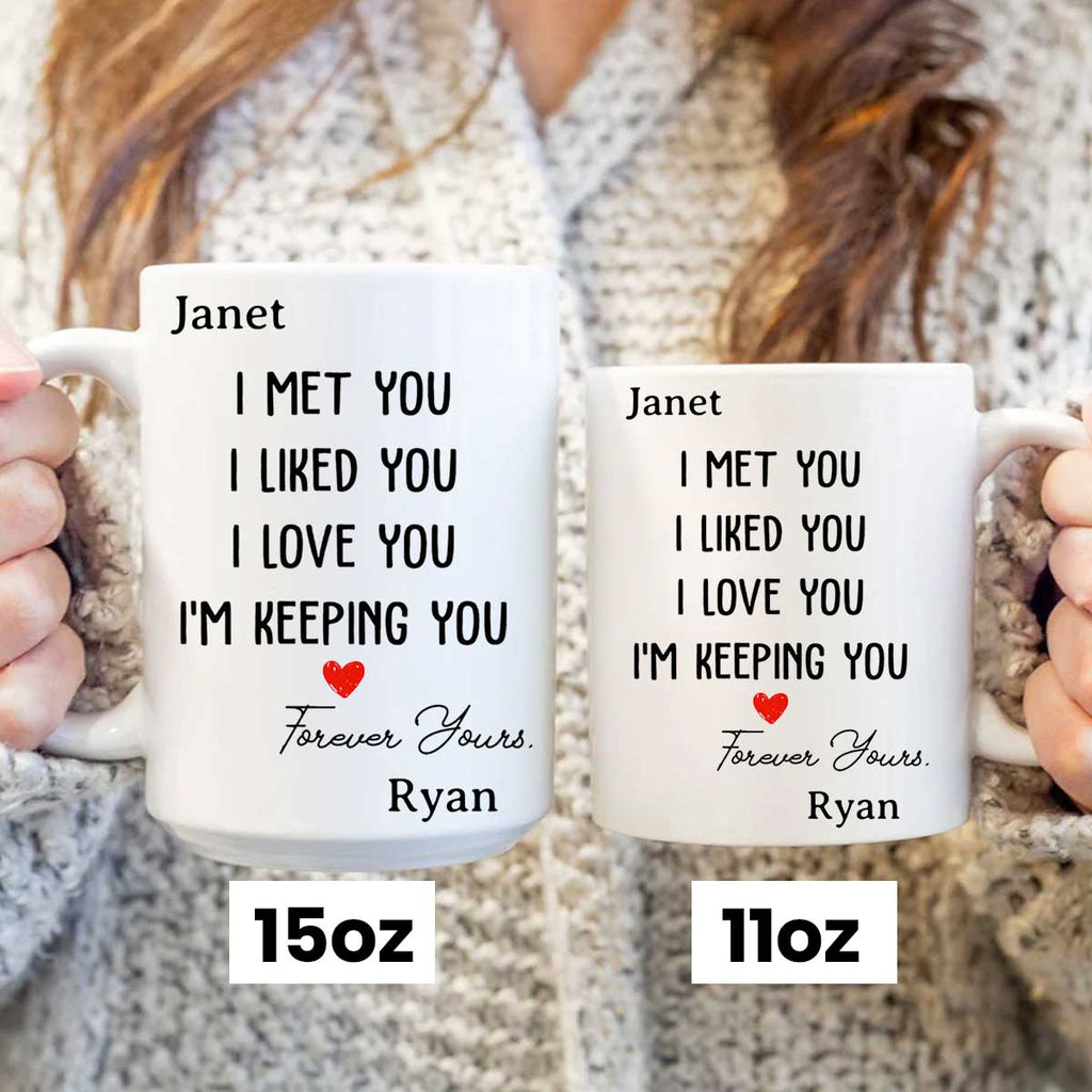I'm Keeping You Personalized Custom Coffee Mug
