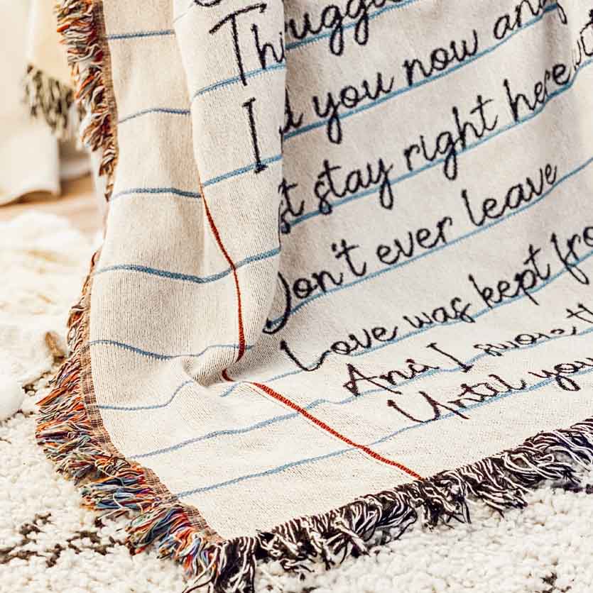 Letter To My Daughter Custom Blanket
