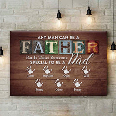 Someone Special Custom Name Canvas For Dad Grandpa