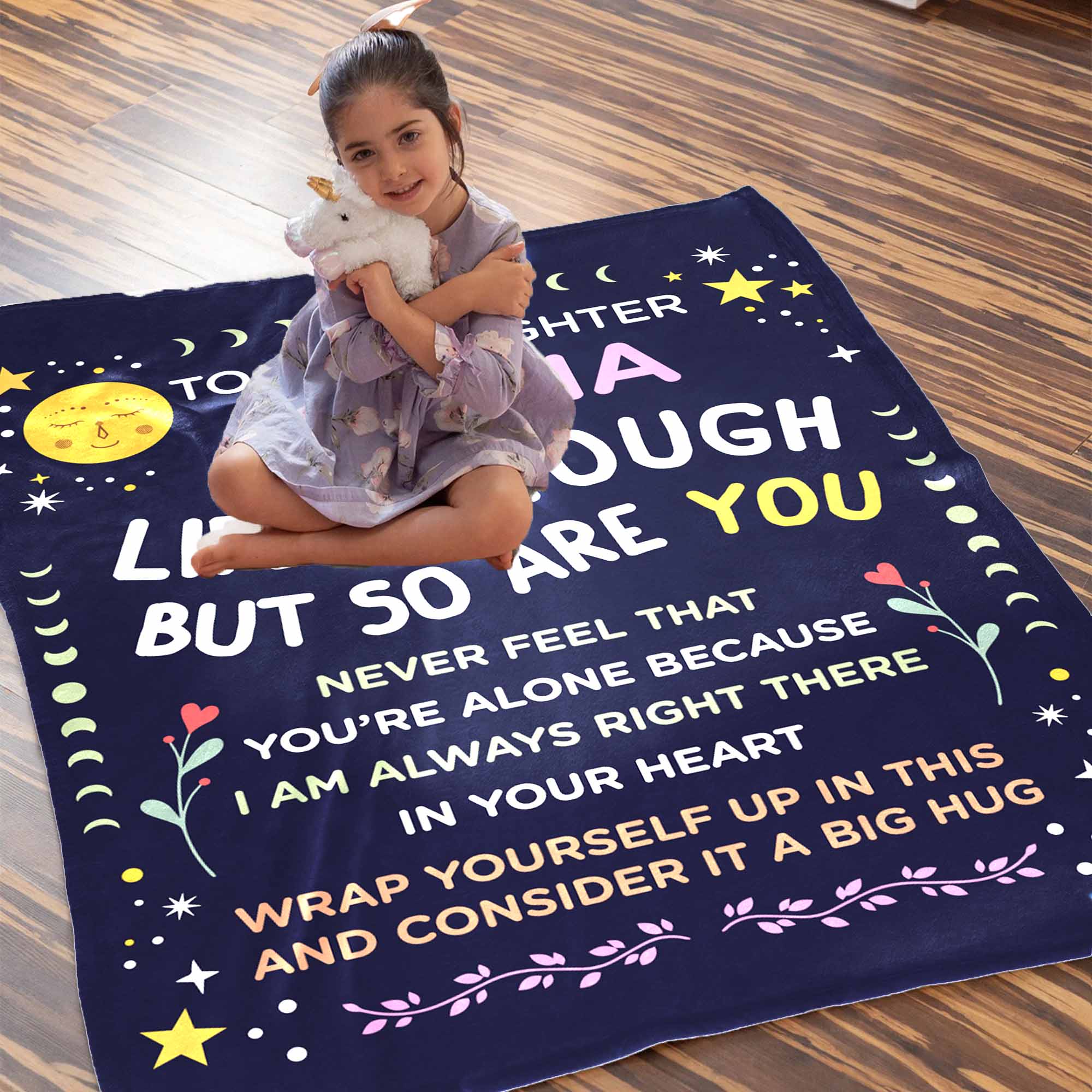 Life Is Tough So Are You Custom Blanket For Sister Daughter Bestie