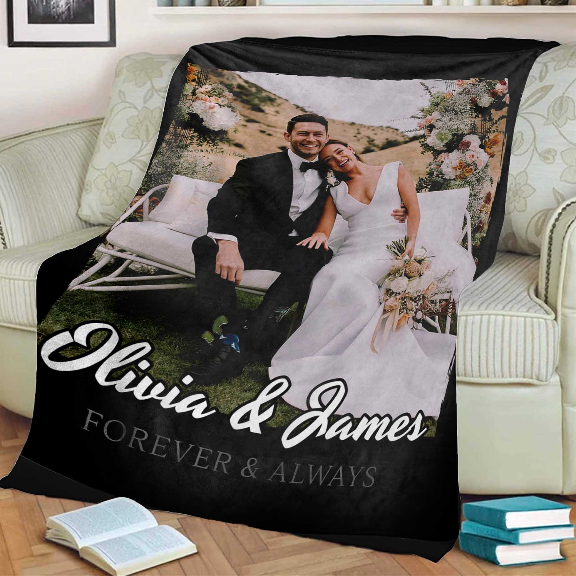 Custom Photo Cozy Blanket