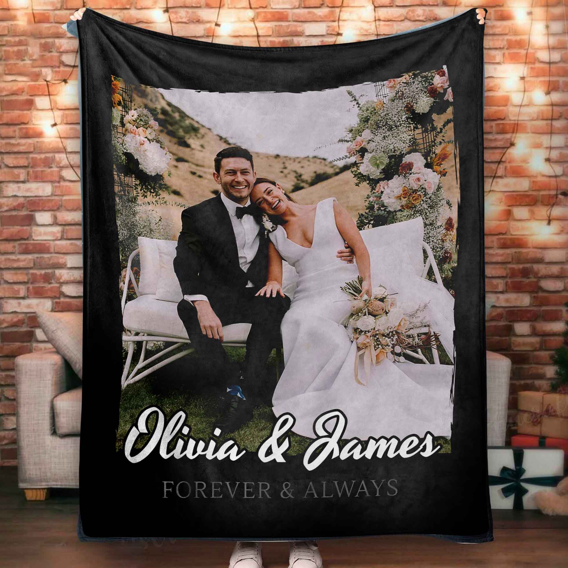 Custom Photo Cozy Blanket