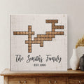 Scrabble Art Canvas Custom Family Names
