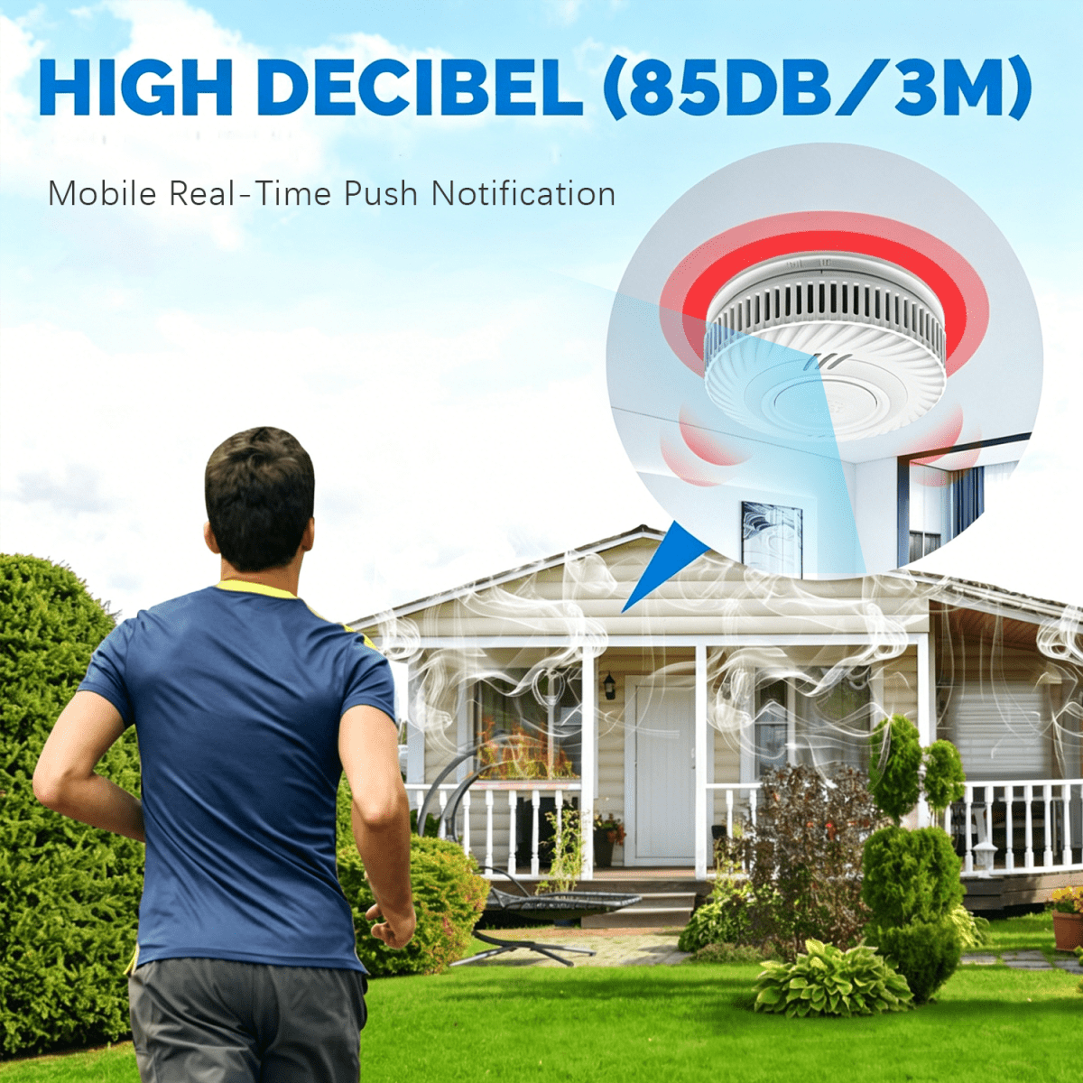 Hidden Camera Smoke Detector | 4K WiFi Home Security Camera