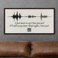 Custom Sound Wave Art Voice Recording with Playable QR Code