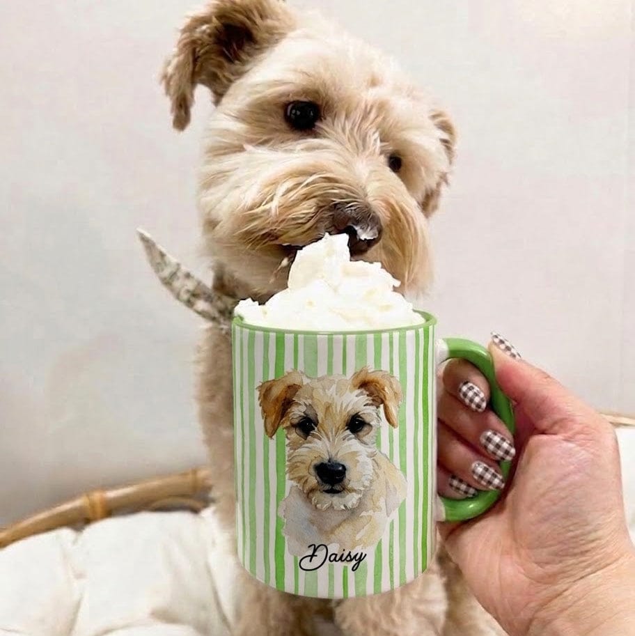 Custom Watercolor Pet Portrait Mug