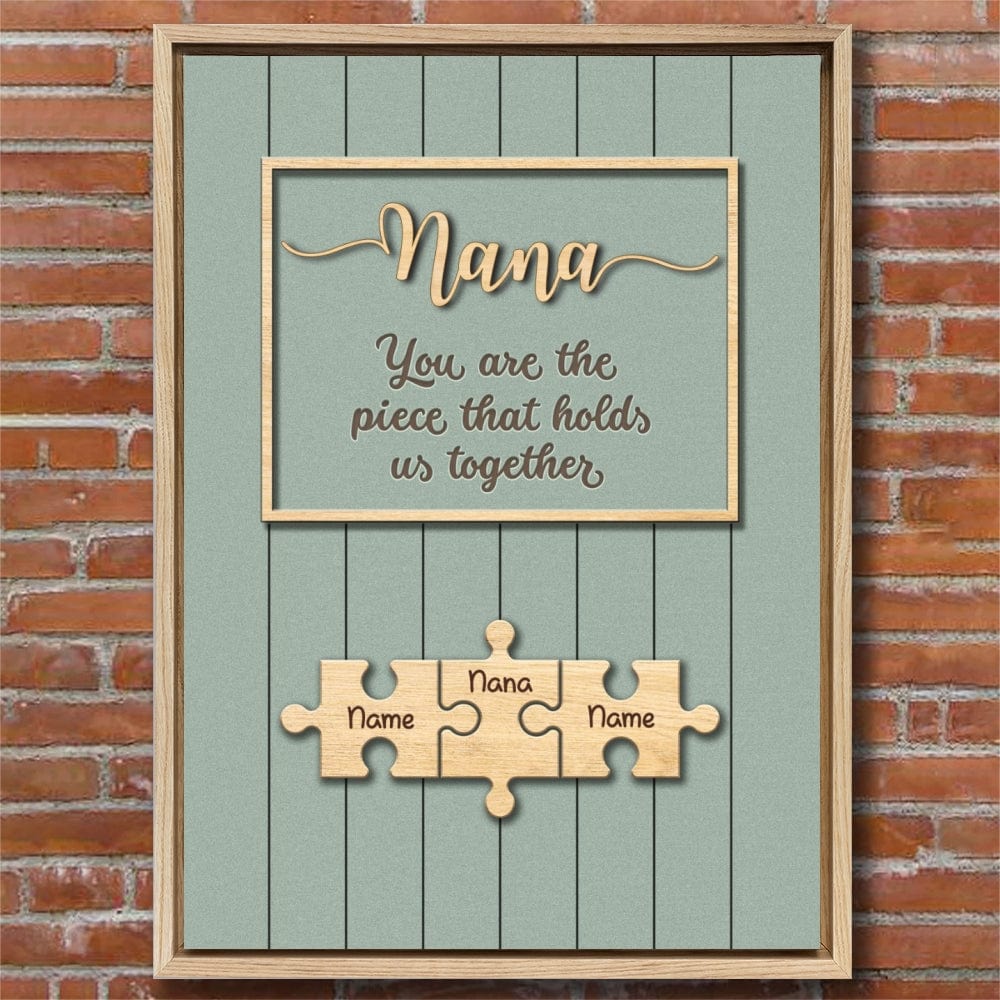Mom Grandma Puzzle Premium Canvas