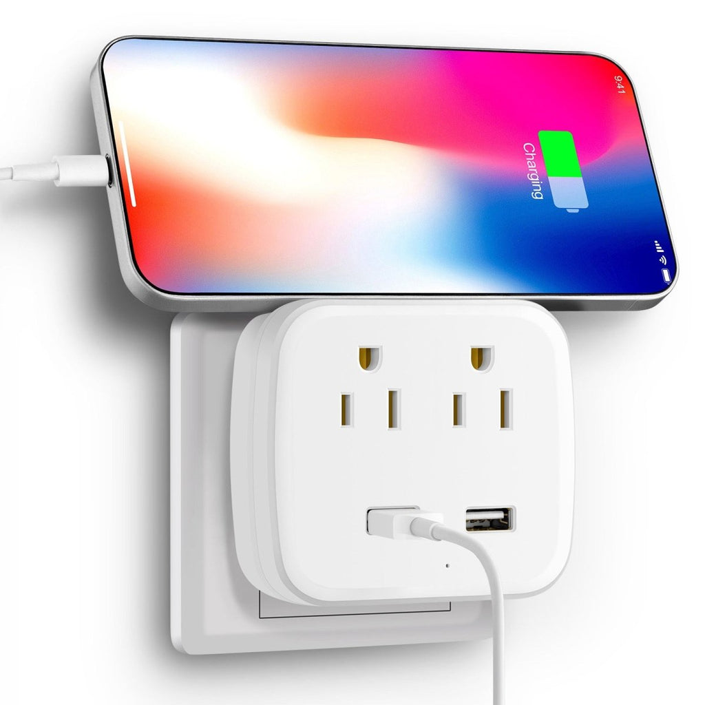 WiFi Smart Wall Plug Hidden Camera with Dual USB Charger – 1080P Home Security Surveillance Socket