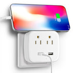 WiFi Smart Wall Plug Hidden Camera with Dual USB Charger – 1080P Home Security Surveillance Socket