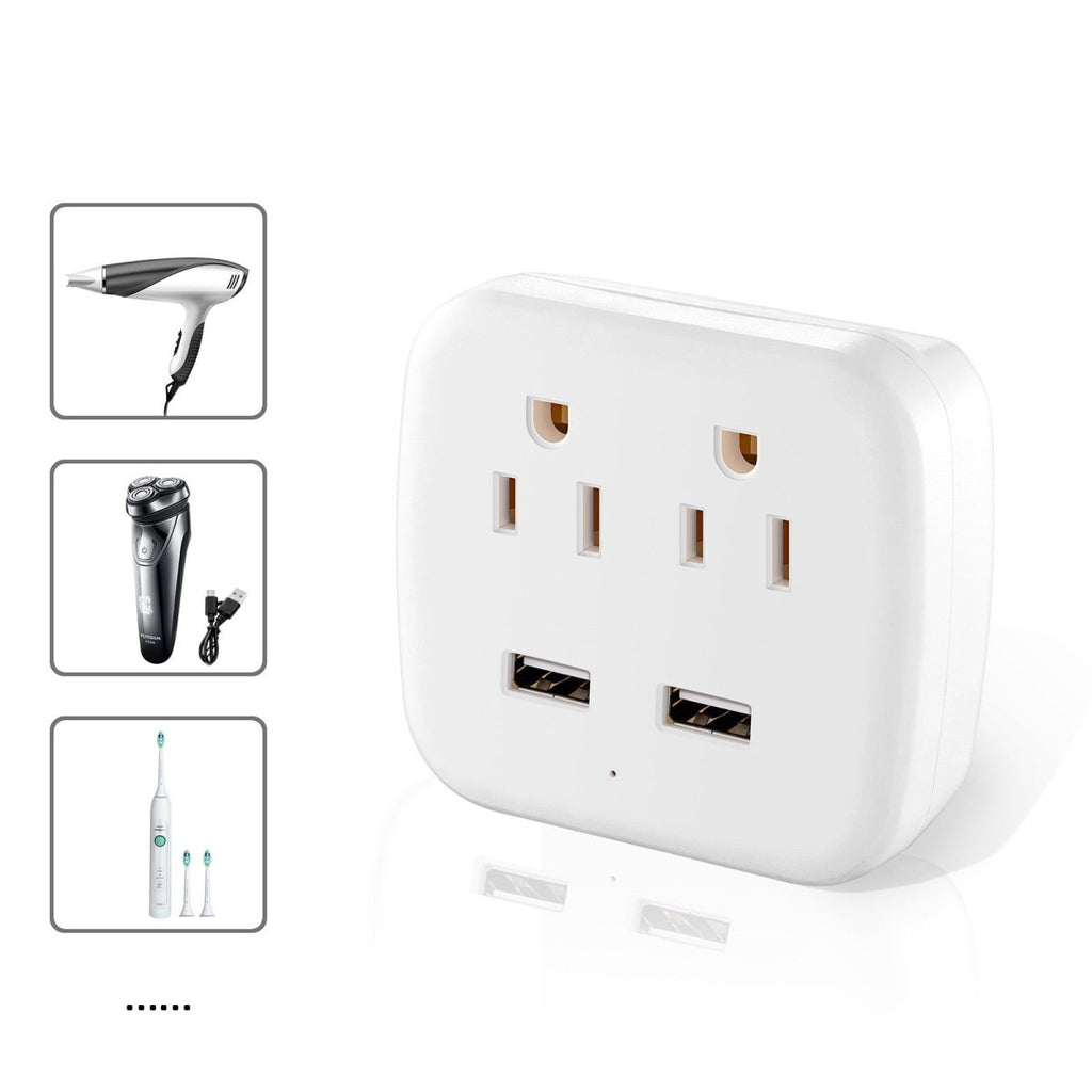 WiFi Smart Wall Plug Hidden Camera with Dual USB Charger – 1080P Home Security Surveillance Socket