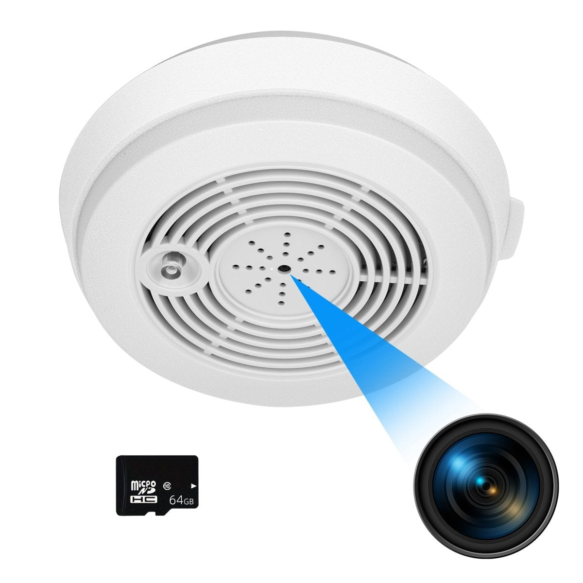 WiFi Smoke Detector Hidden Camera 1080P Security Camera with Remote Live View Home Surveillance