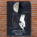 Heaven Gained The Brightest Star Custom Moon Phase Memorial Canvas